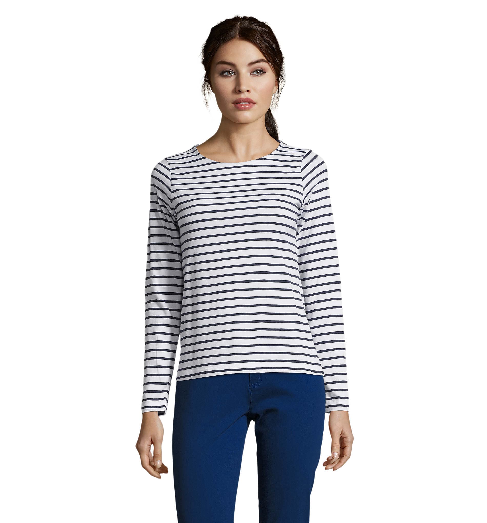 Sol's Marine Women STRIPE T-SHIRT