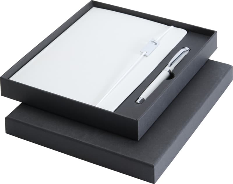 Legato Elegance A5 hard cover notebook and rollerball pen set