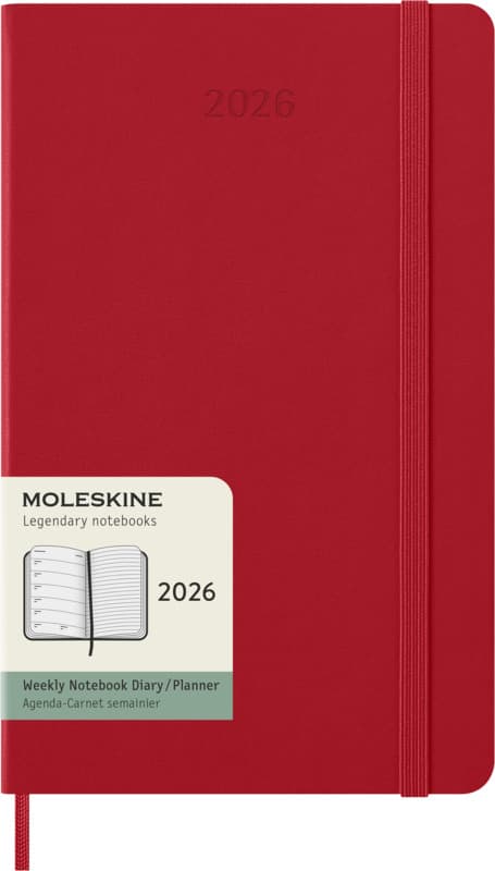 Moleskine hard cover 12 month weekly L planner