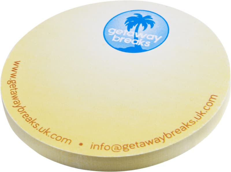 Sticky-Mate® circle-shaped recycled sticky notes