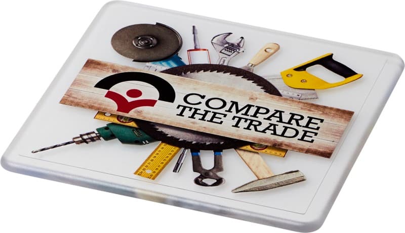 Renzo square plastic coaster