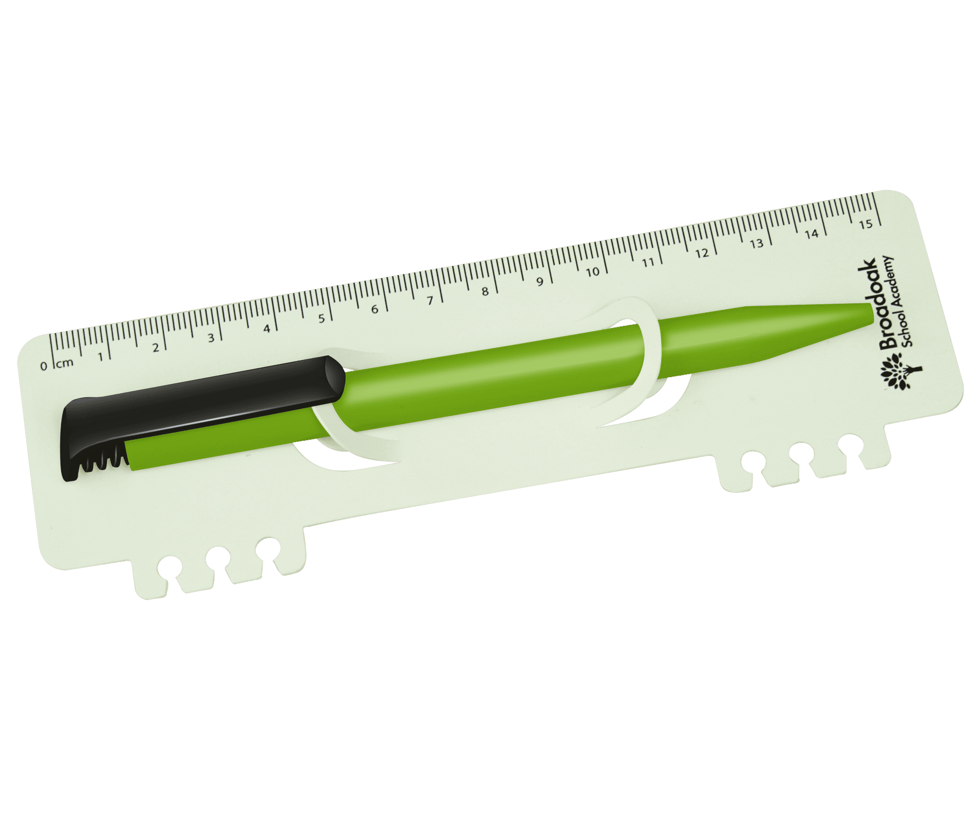 enviro-smart™ ruler - clip in flexi & pen holder