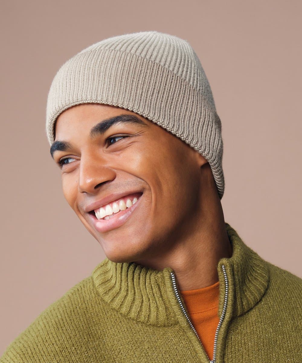 Dip-dye beanie