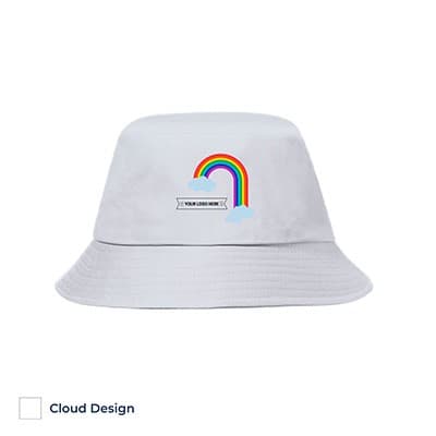 Rainbow Lesa Bucket Hat - Cloud