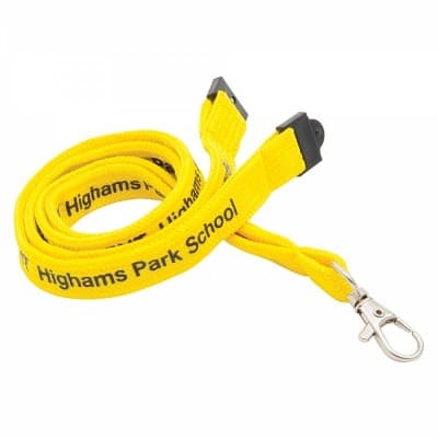 Tubular Polyester Lanyard - 15 mm - Bulldog Clip