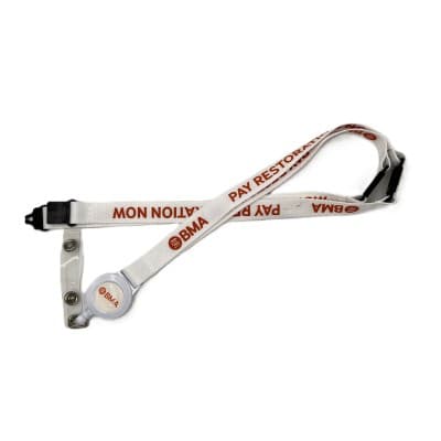 Dye Sublimated Lanyard with Ski Pull - 20 mm