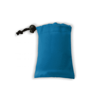 Non Woven Pouch with Lock Toggle - Cyan