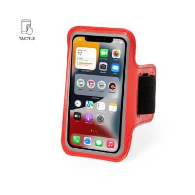 Sports Arm Band with Phone Holder - White