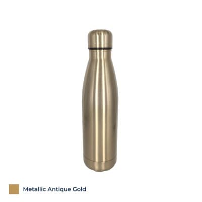 Vibe Capella Metal Bottle - Antique Gold