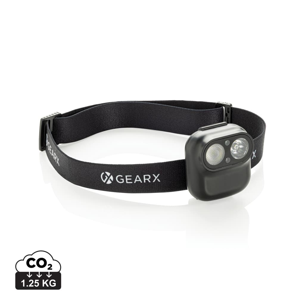 Gear X RCS rPlastic head torch with motion sensor