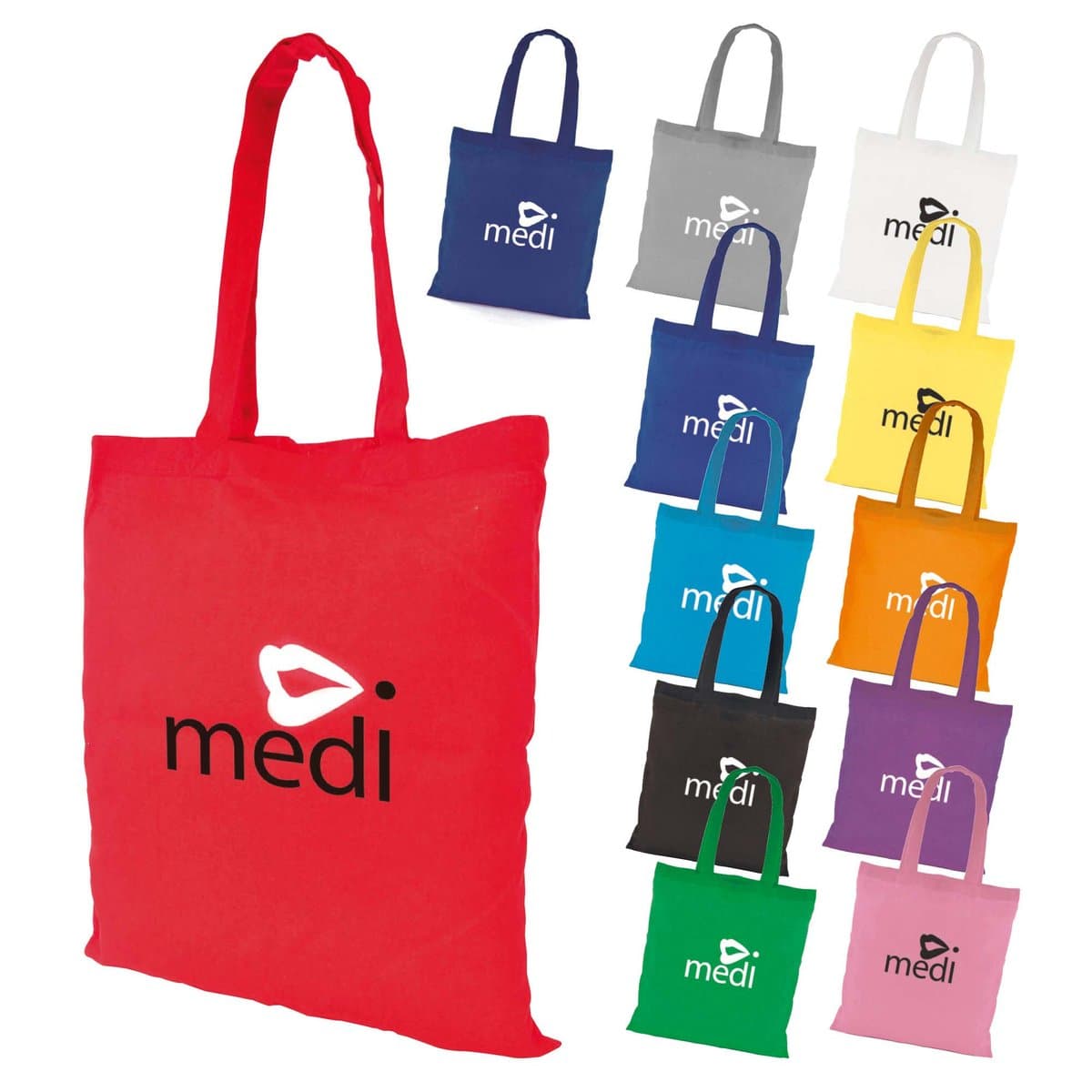 Coloured 5oz Cotton Shopper
