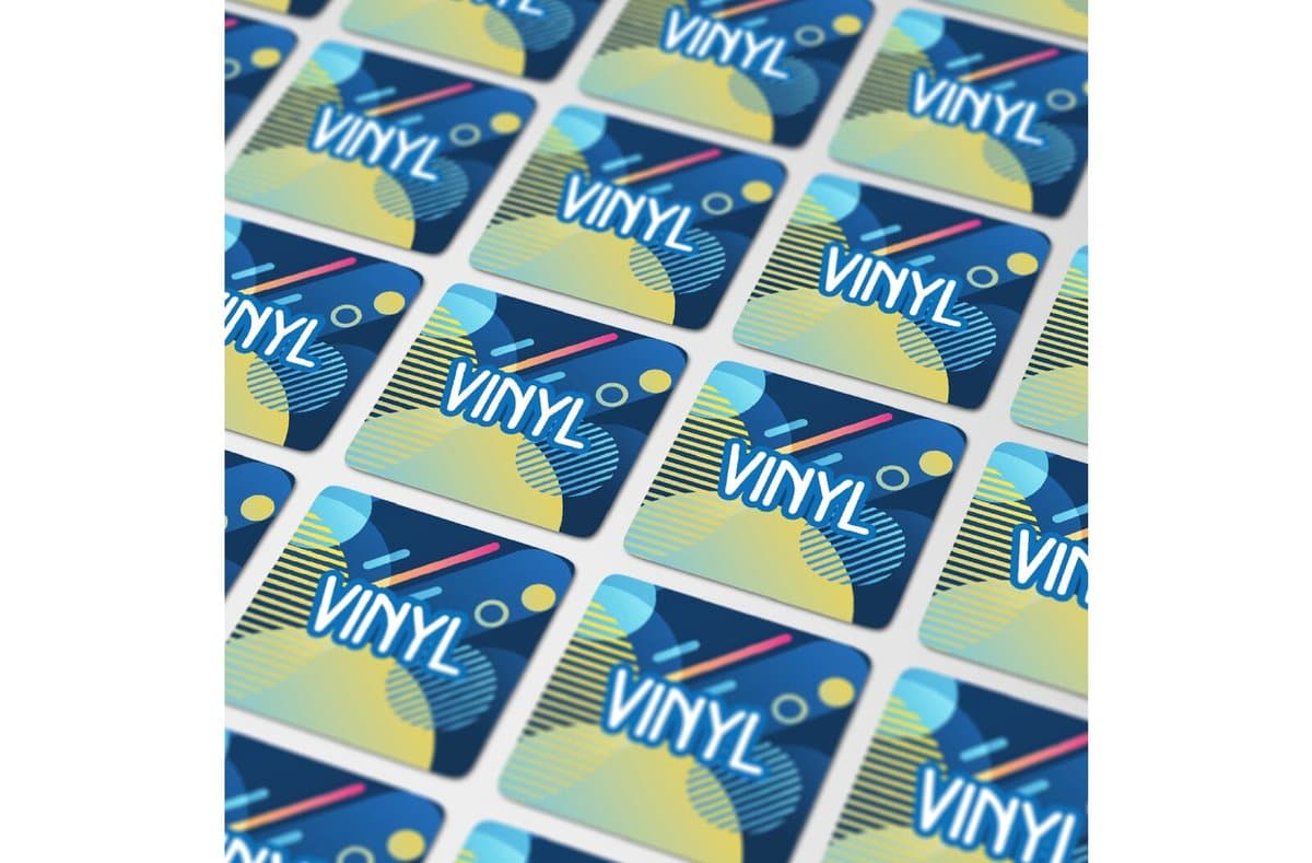Vinyl Sticker Square 15x15mm