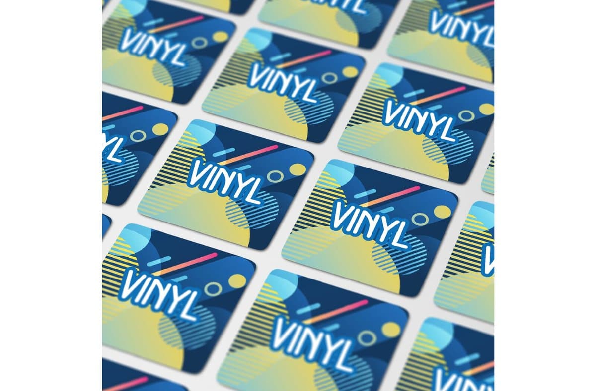 Vinyl Sticker Square 30x30mm