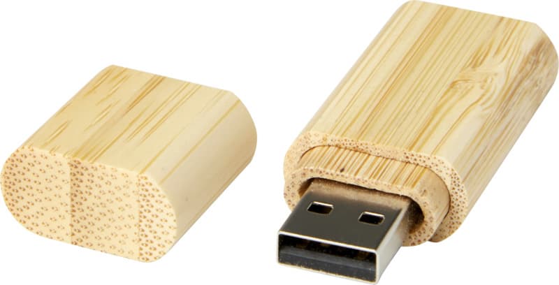 Bamboo USB 2.0 with keyring