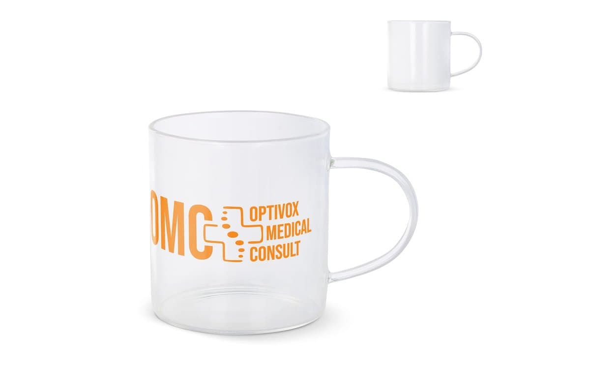 Coffee glass with handle Vardez 300 ml