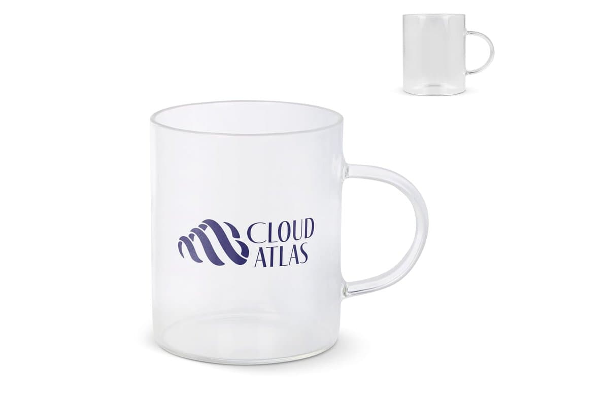 Coffee glass with handle Vardez 180 ml