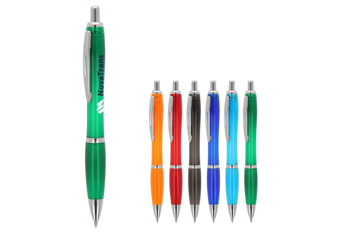 Ball pen Hawaii transparent Ocean Bound Plastic