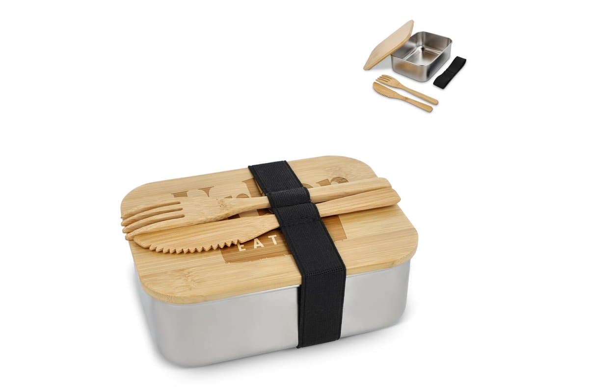 Stainless Steel Lunchbox bamboo lid