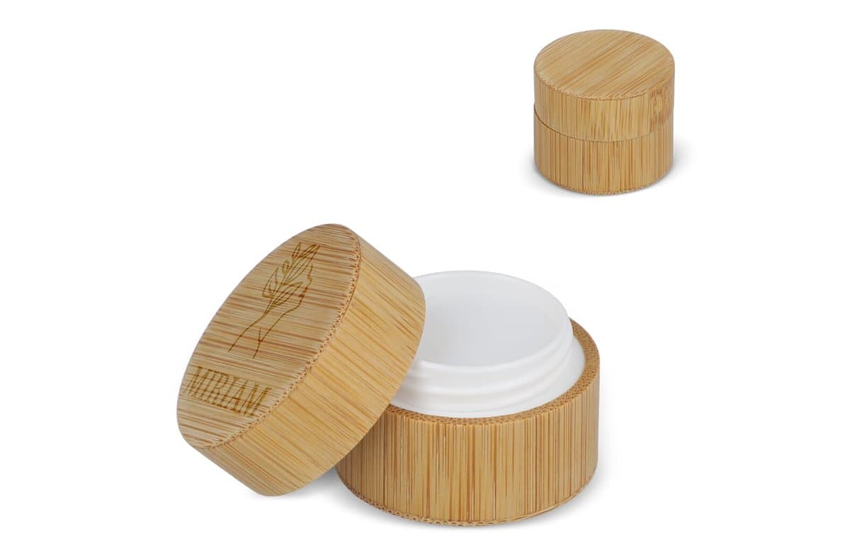 Lipbalm round bamboo