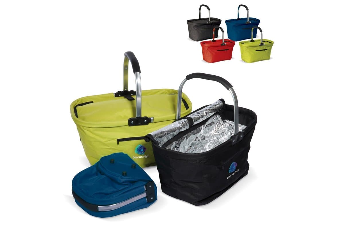 Foldable picnic basket 2-in-1 cooling bag