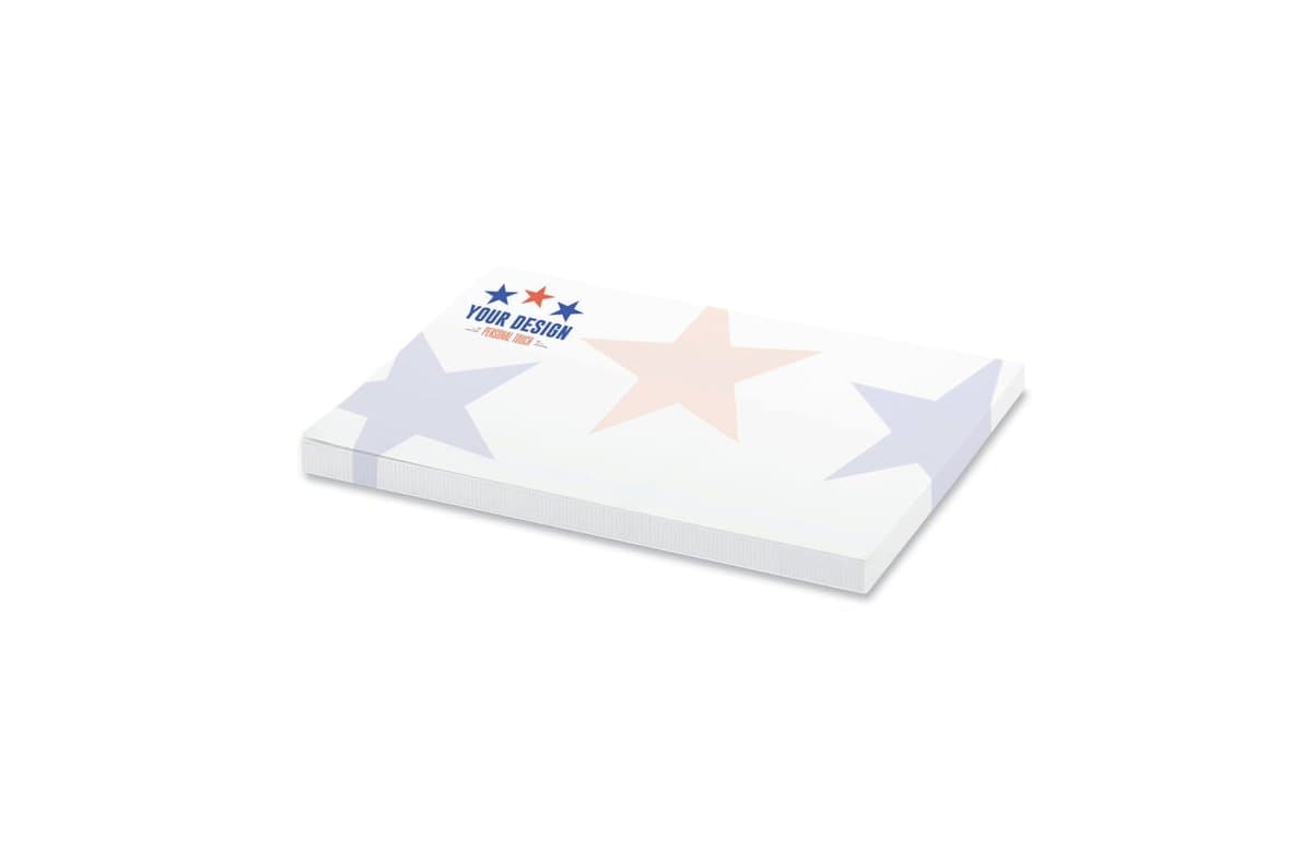25 adhesive notes, 100x72mm, full-colour