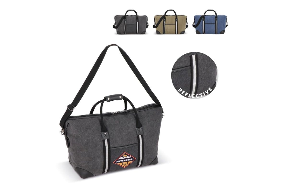 Recycled cotton canvas weekend bag Harper