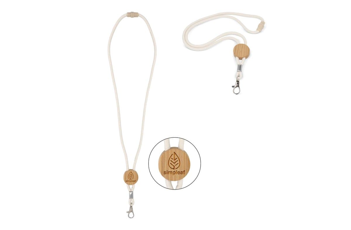 Cotton cord lanyard