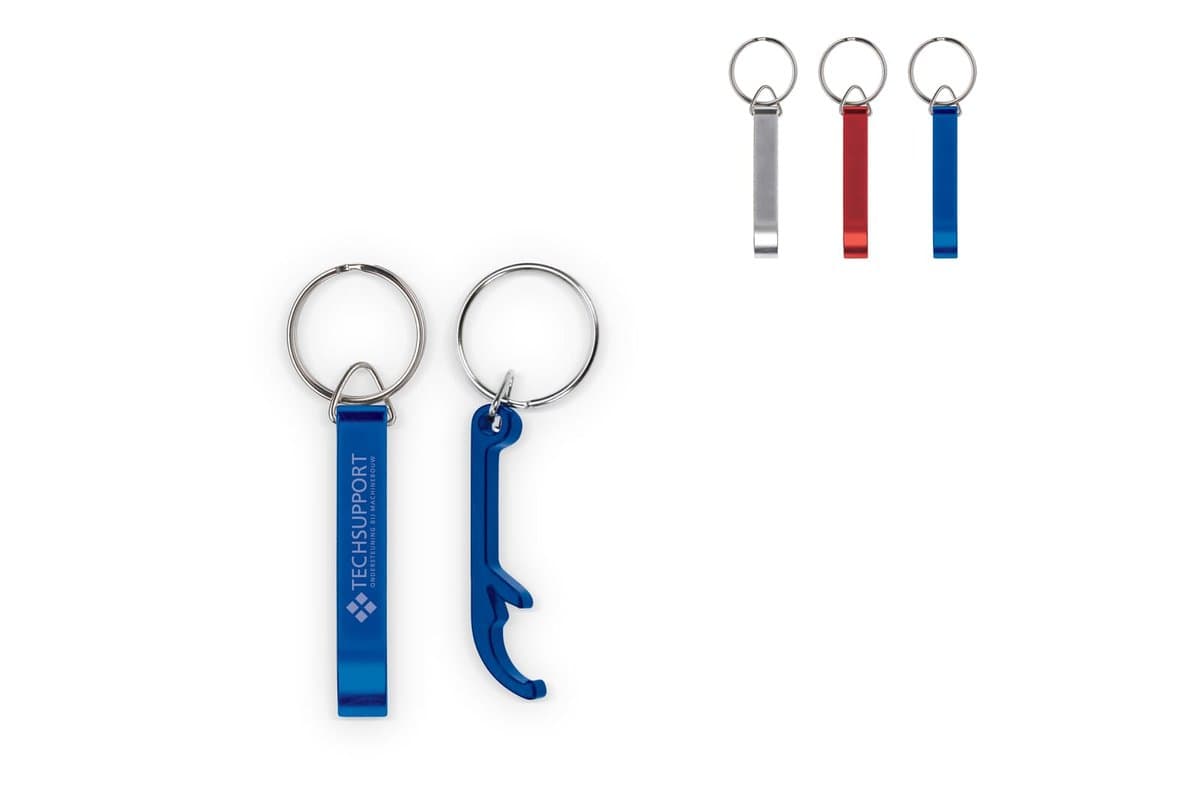Keyring with bottle opener