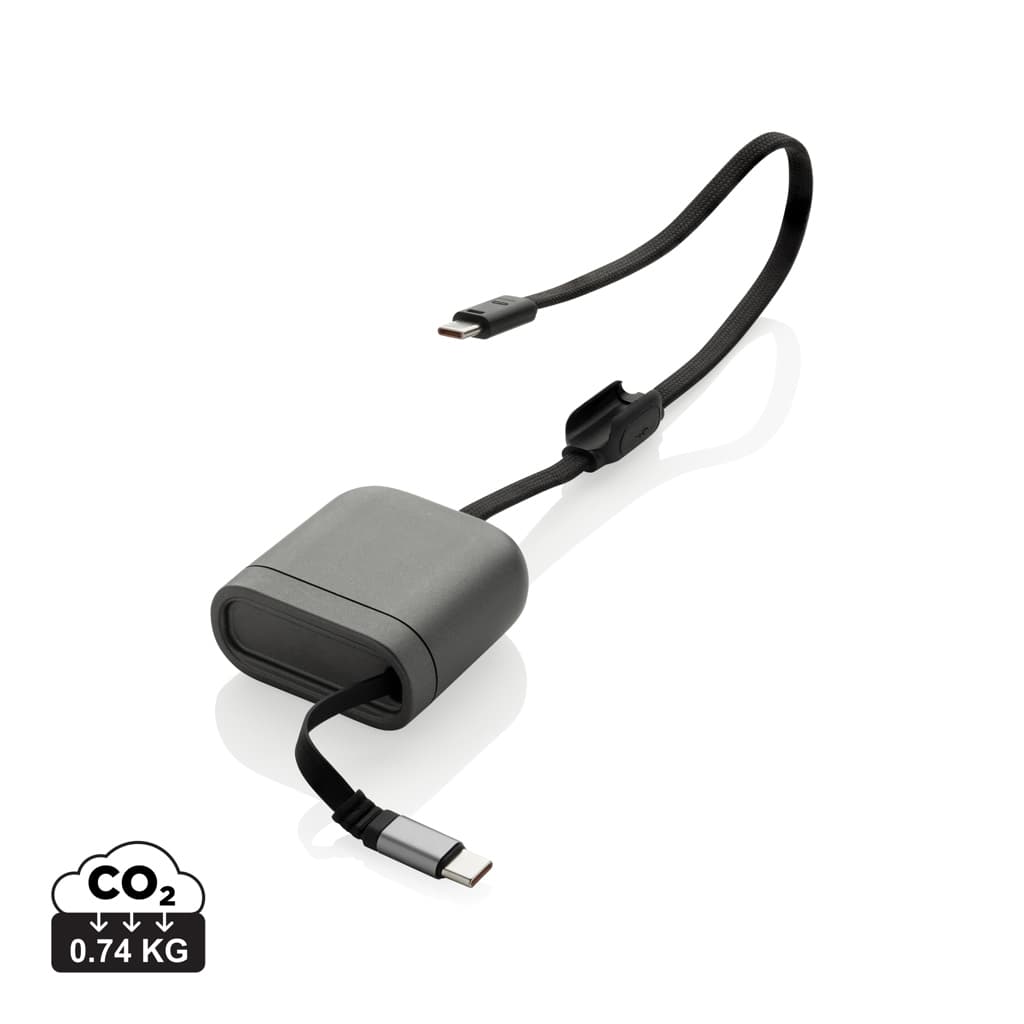 Spira RCS recycled retractable 100W fast charging cable
