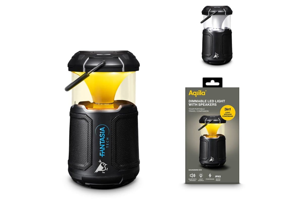 Aqiila Soundbird B10 Bluetooth Speaker with Light and Powerbank