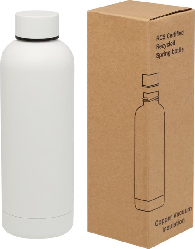 Spring 500 ml RCS certified recycled stainless steel copper vacuum insulated bottle