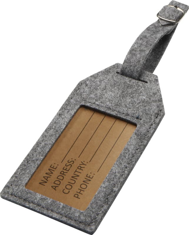 Tie luggage tag
