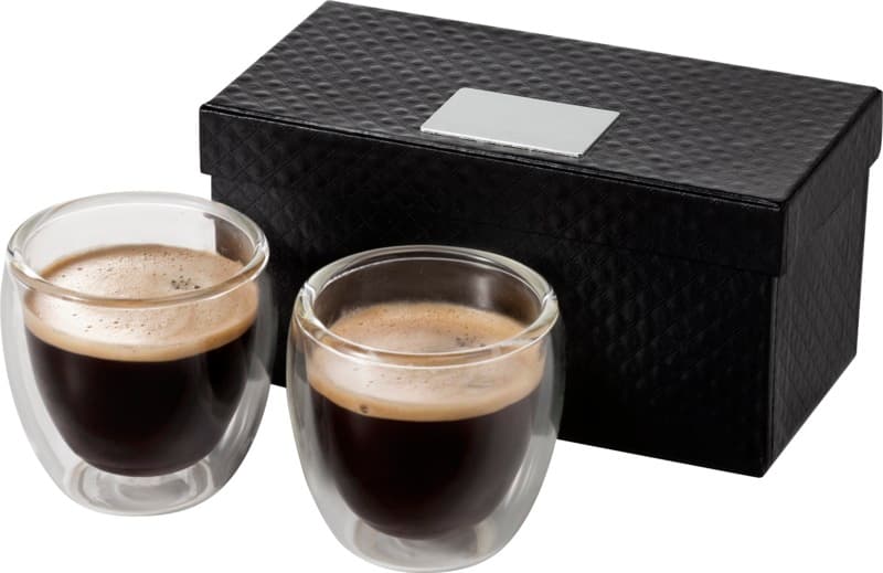 Boda 2-piece glass espresso cup set