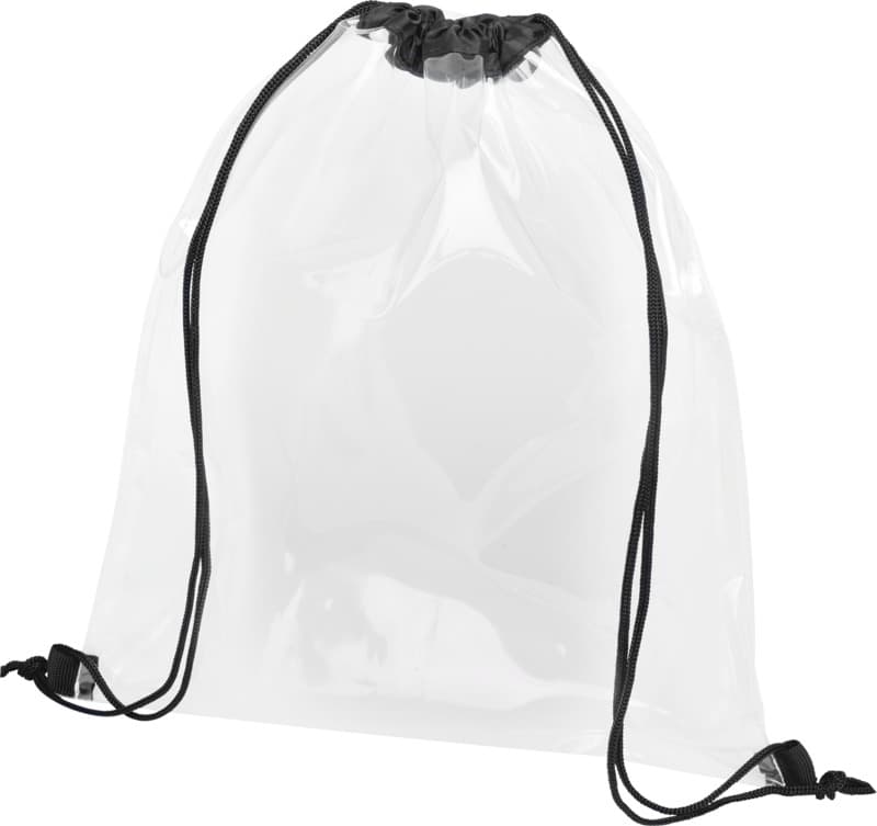Lancaster transparent drawstring bag 5L