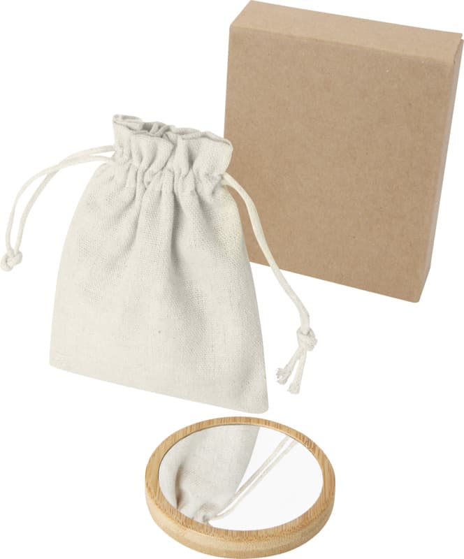 Lustre bamboo mirror