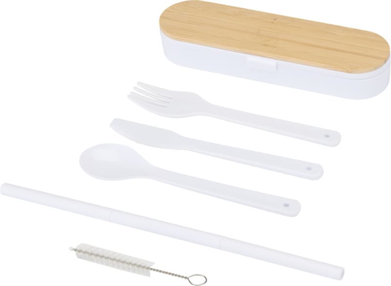 Runa cutlery set with bamboo lid