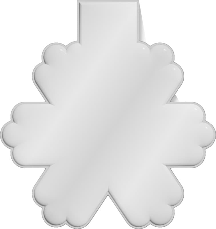 RFX™ M-10 snowflake reflective PVC magnet