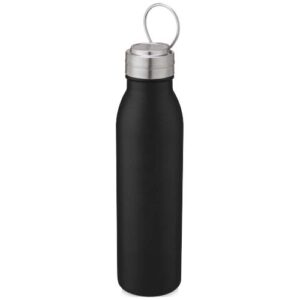 Harper 700 ml stainless steel water bottle with metal loop