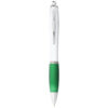 Nash ballpoint pen with white barrel and coloured grip (black ink) - Image 9