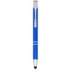Moneta anodized aluminium click stylus ballpoint pen (blue ink) - Image 3