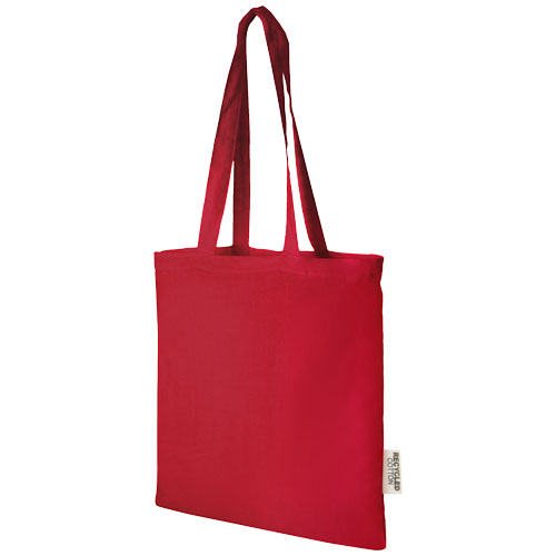 Madras 140 g/m2 GRS recycled cotton tote bag 7L - Image 4