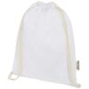 Oregon 140 g/m² GRS recycled cotton drawstring bag - Image 5