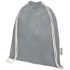Oregon 140 g/m² GRS recycled cotton drawstring bag - Image 6