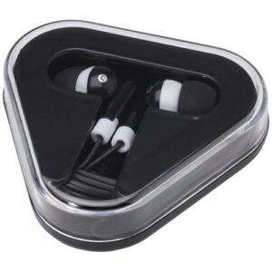 Rebel earbuds with recycled plastic storage box