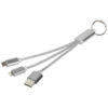 Metal 3-in-1 charging cable with keychain - Image 5
