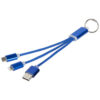 Metal 3-in-1 charging cable with keychain - Image 4