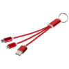 Metal 3-in-1 charging cable with keychain - Image 3