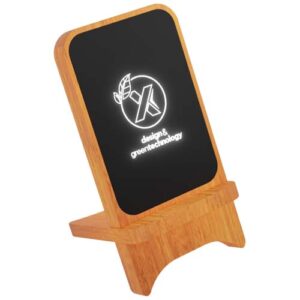SCX.design W16 15W light-up wireless wooden stand