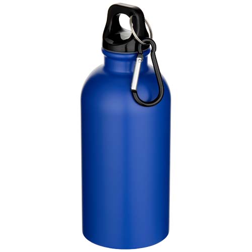 Oregon 400 ml matte RCS recycled single wall stainless steel water bottle with carabiner - Image 3