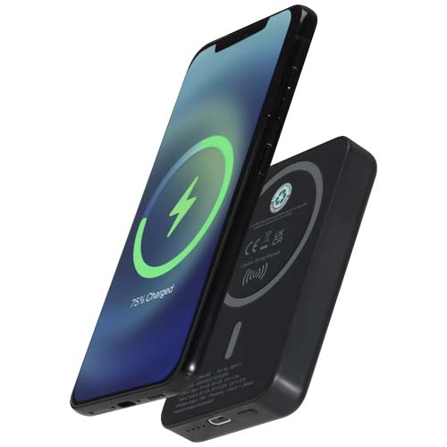 Acrab 5000 mAh 15W magnetic wireless power bank with 20W PD - made from recycled plastic